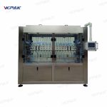 Automatische lineaire vloeistofschuim glazen flessen overloop vulmachine