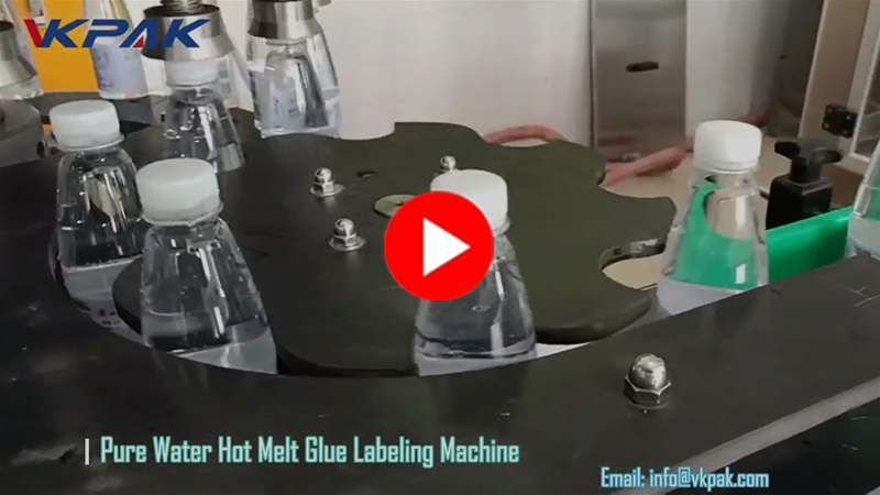 Hot Melt Glue Etiketteermachine Voor Waterflessen