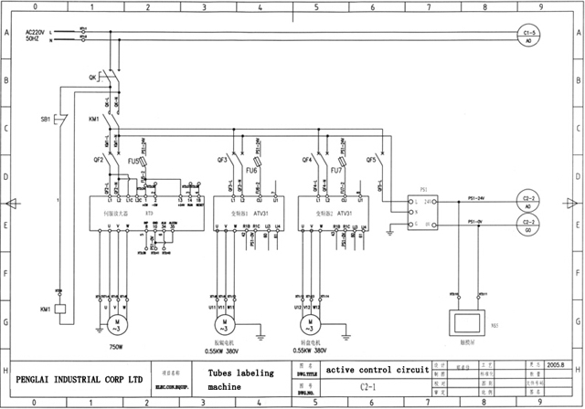 circuit for labeling machine soft tubes labeller equipment fully automatic elektrische tekening.jpg