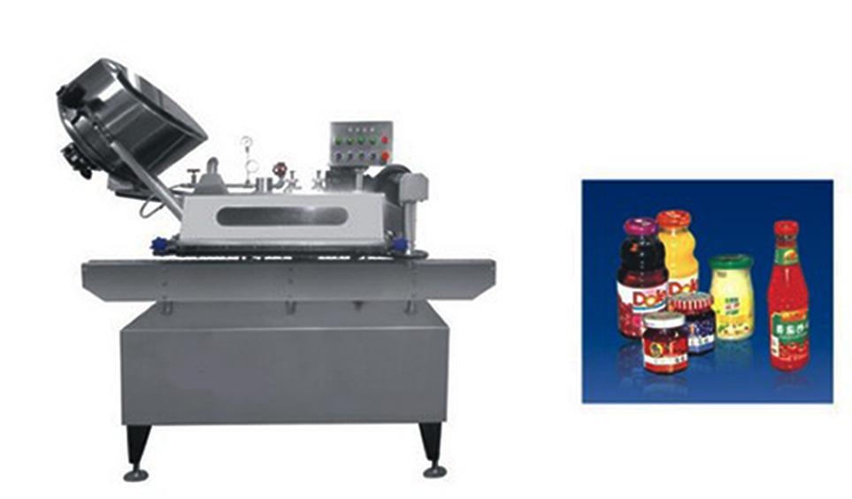 Button-controlled system glass Jar twist off Steam Capper equipment vacuum capping machine for sauce vacuüm afsluitmachine met drukknopbediening.jpg