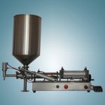 Vulmachine voor pindakaas en honing met hoge viscositeit en drukvat