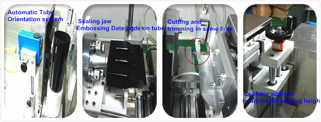 Ultrasound sealing machine for tubes Ultrasoon buissealer