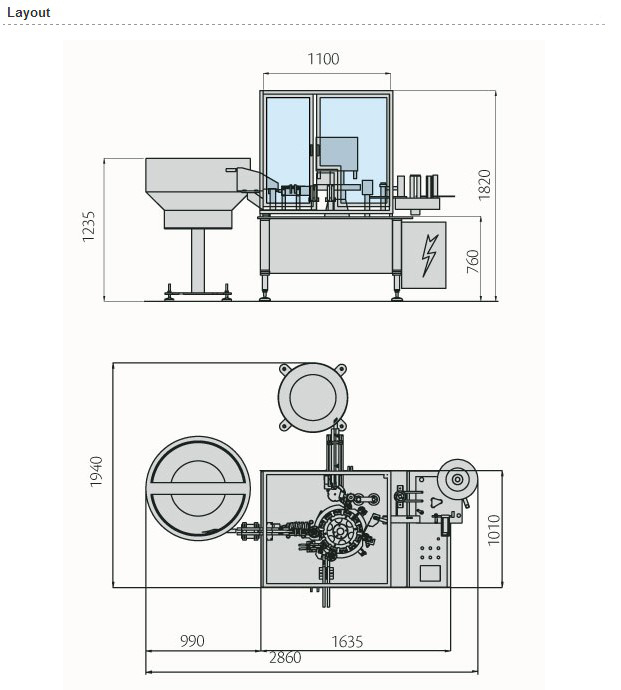 high speed syringe filling closer pharmaceutical equipment lay-out van vul- en sluitmachine.jpg