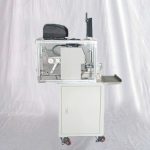 Semi-automatische kabeldraadsticker-print-apply-vouwetiketteermachine