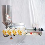 Semi-automatische pneumatische spuitzakvulmachine voor voorgemaakte zakken