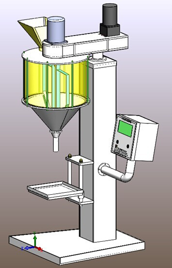 CAD illustration of powder filling machine tekening illustratie voor filler.jpg